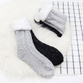 chaussettes épaissies en tricot